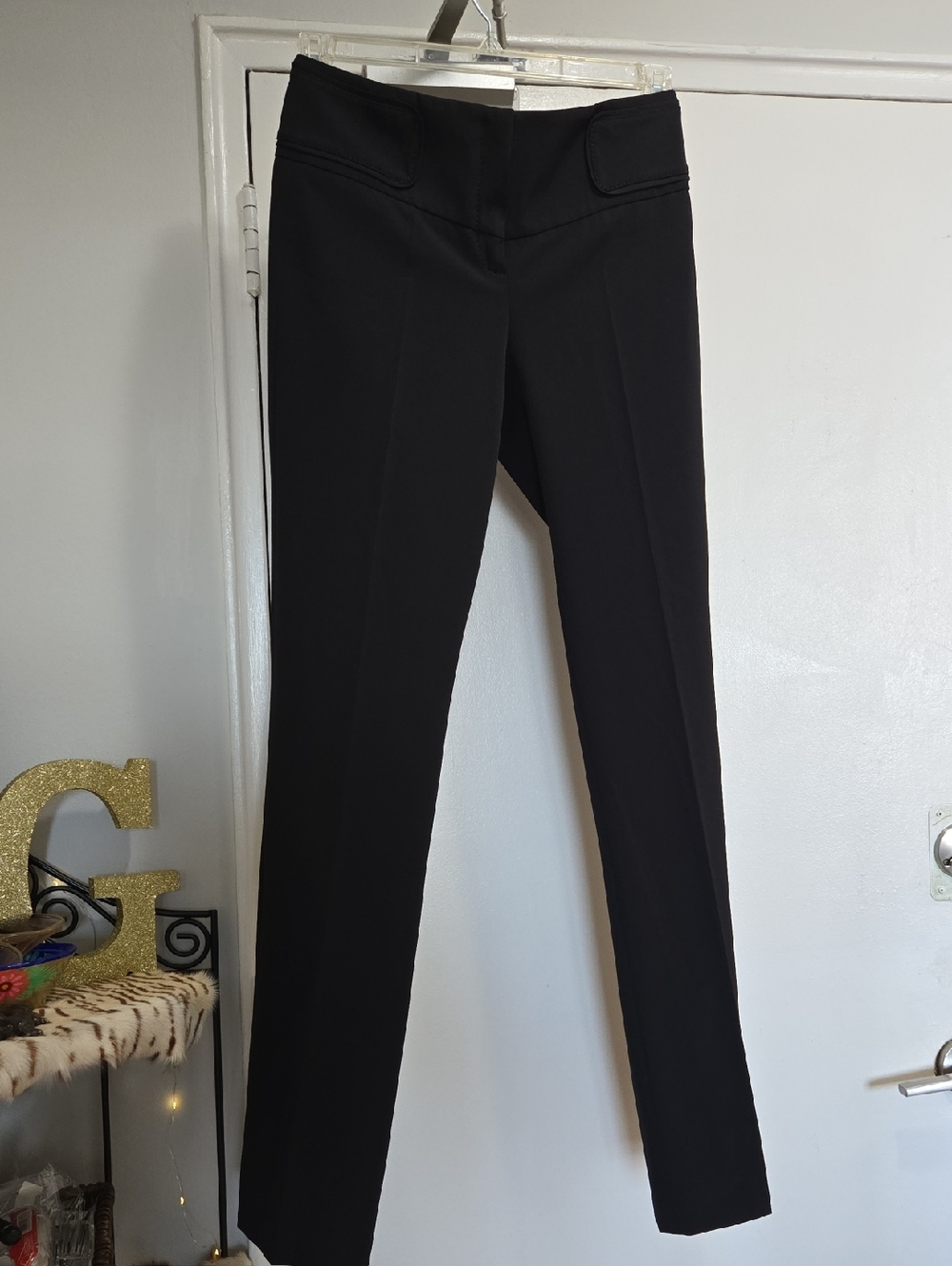 Women's Black Slim Dress Trousers